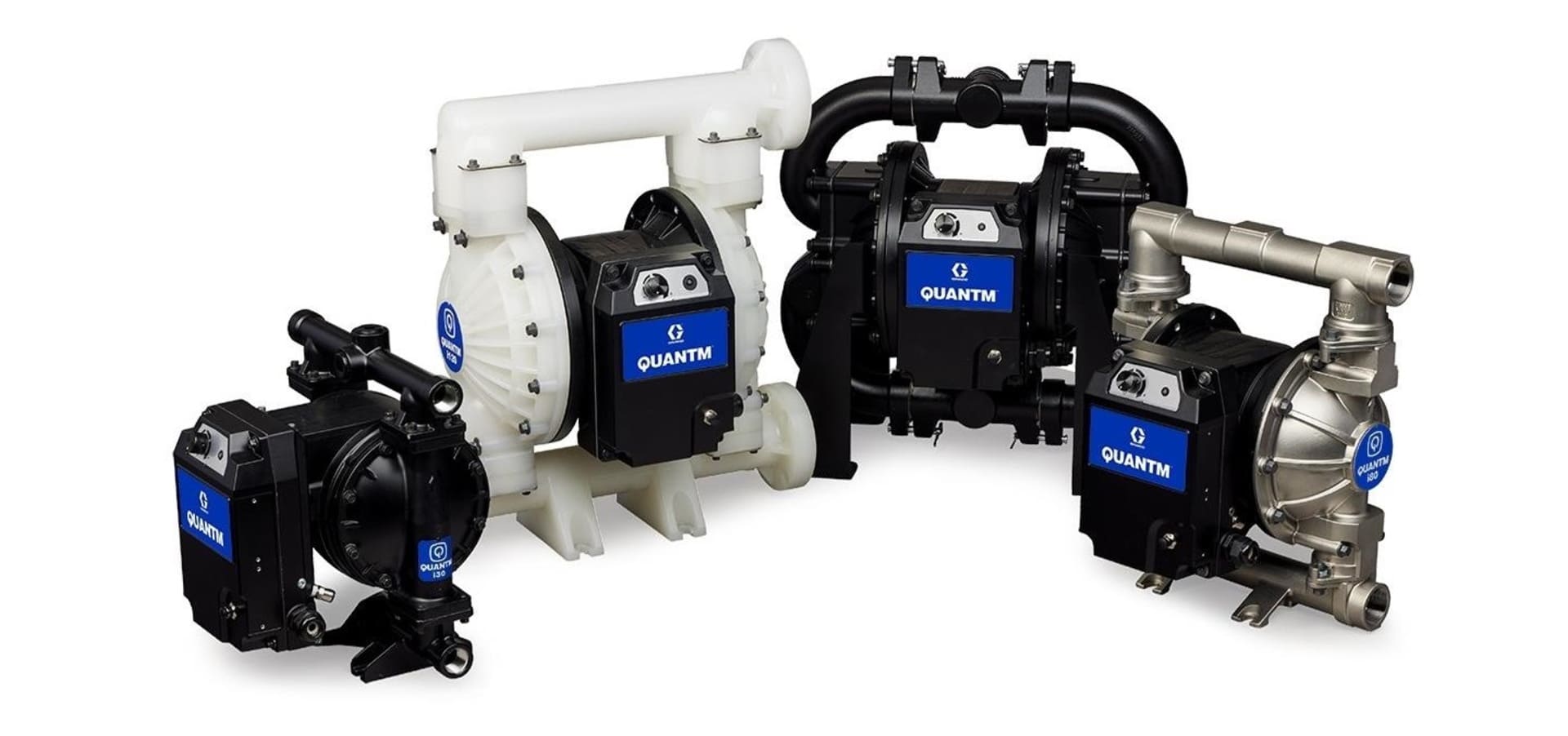 Gama completa de bombas GRACO QUANTM de membrana eléctrica